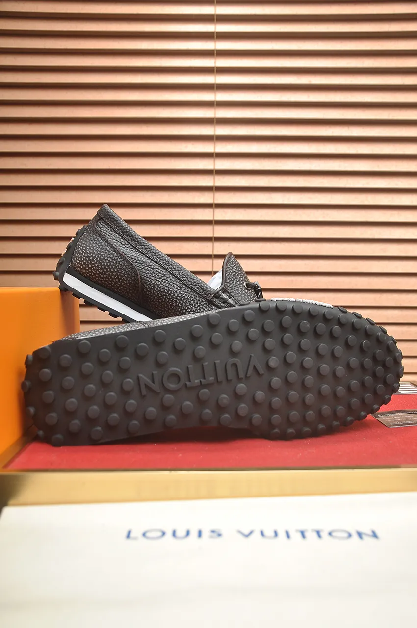 Men's men's shoes💰660💶[LOUIS VUITTON] (original order) new style🍀LV Louis Vuitton* - top version of LV classic beanie shoes! Made of imported original single cowhide, original leather side strips and wear-resistant rubber outsole! High quality products! Code number 39-45 (45 customized)